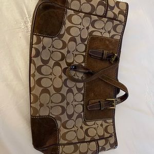 Brown coach bag